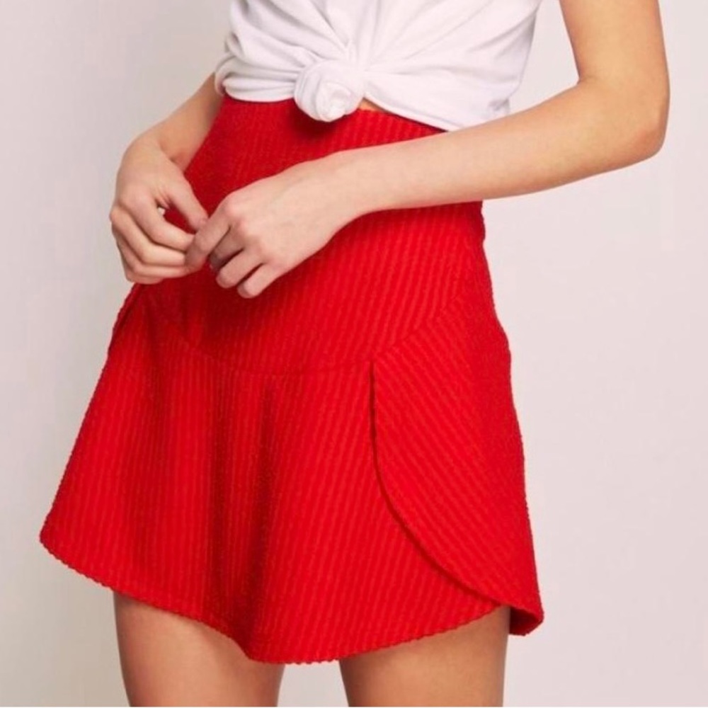 NEW The Fifth Label Spark Mini skirt- medium - cherry red